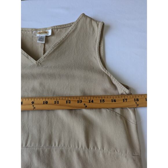 Talbots Maxi Dress W/ Matching Jacket Womens Size 8 Lyocell Beige Minimalist VTG - Picture 8 of 11